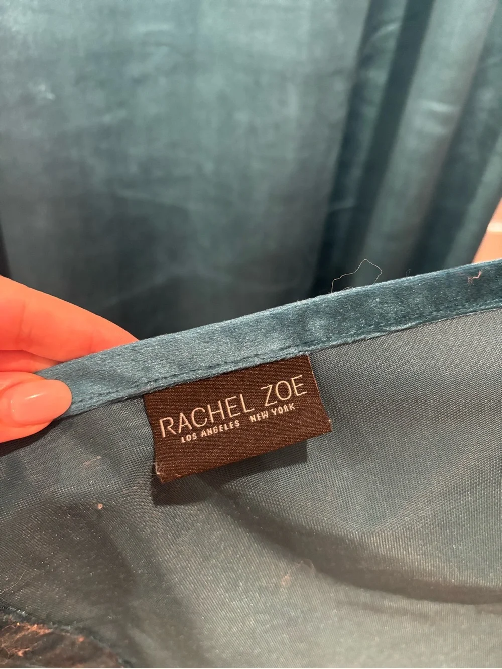 Rachel Zoe Teal Window Curtain Panels